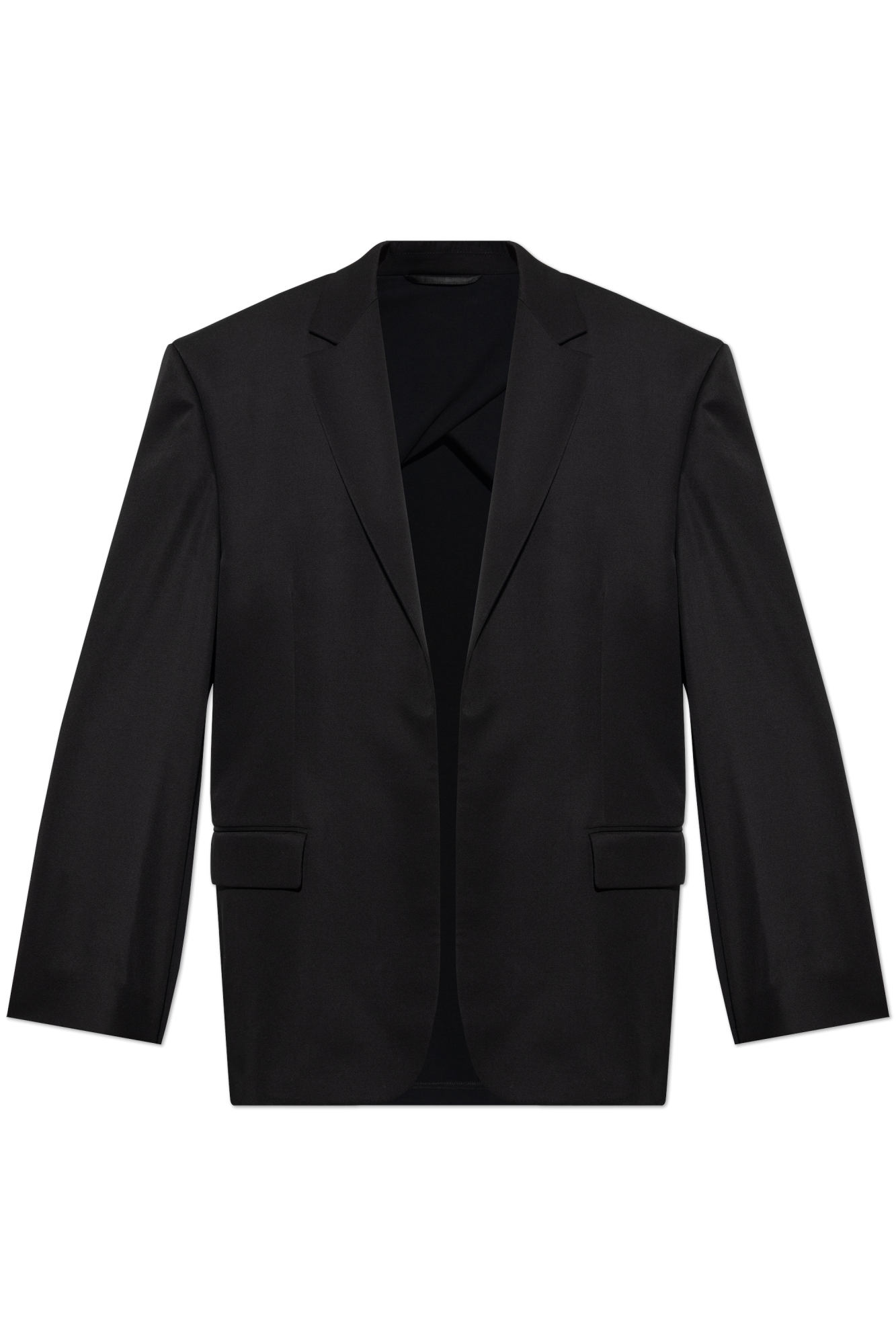 Black Oversize blazer made of combined materials Balenciaga